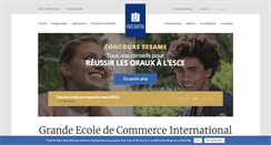 Desktop Screenshot of esce.fr
